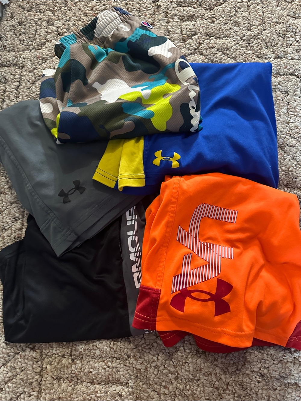 Under Armour/champion YM boys basketball shorts LOT